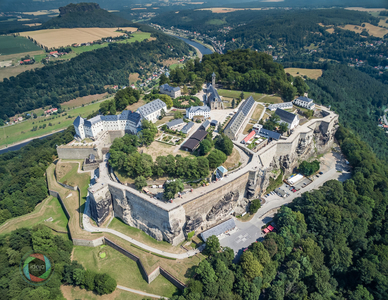 HDR Aufnahme der Festung Königsstein in der Sächsischen Schweiz