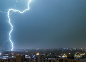 Gewitter über Hamburg