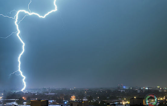 Gewitter über Hamburg